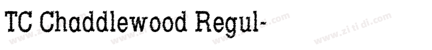 TC Chaddlewood Regul字体转换